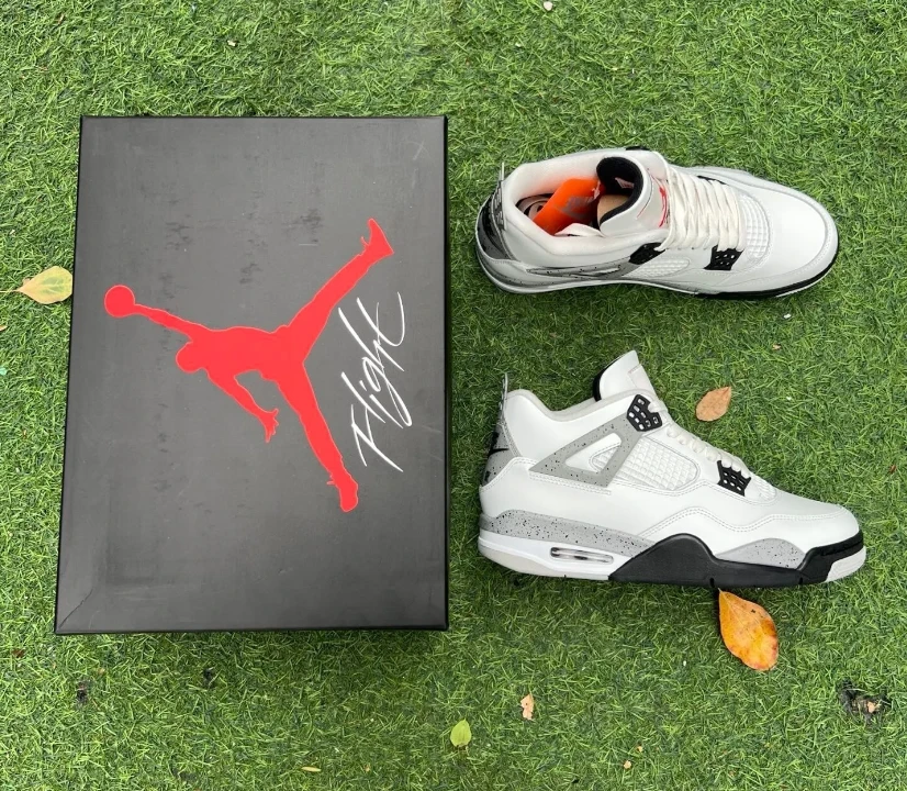 Air Jordan 4 White Cement 2025 Shoes Sneakers by Air Jordan