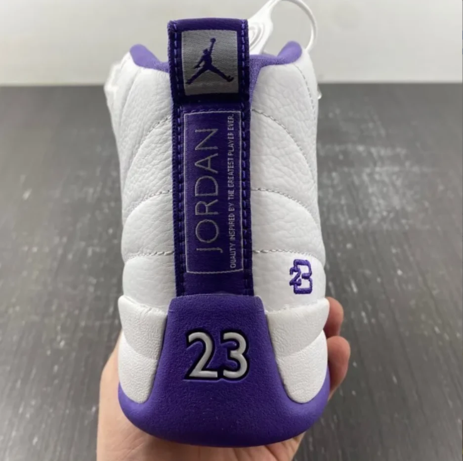Air Jordan 12 White Field Purple Shoes Sneakers by Air Jordan