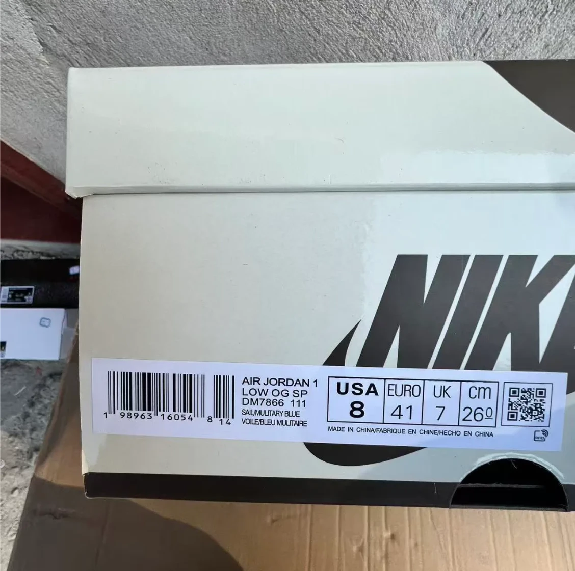 Union LA x Fragment Design x Air Jordan 1 Low Storm Blue Shoes Sneakers by Air Jordan