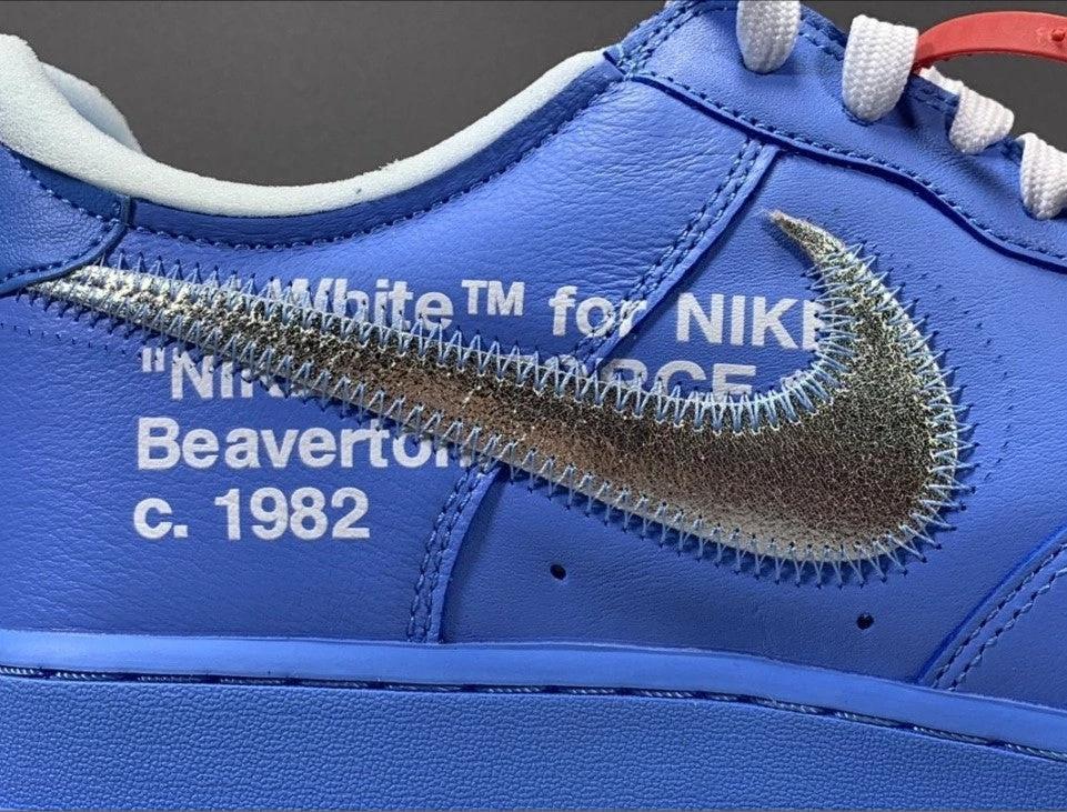 Air Force 1 Low Off-White MCA University Blue Shoes Sneakers by Air Jordan