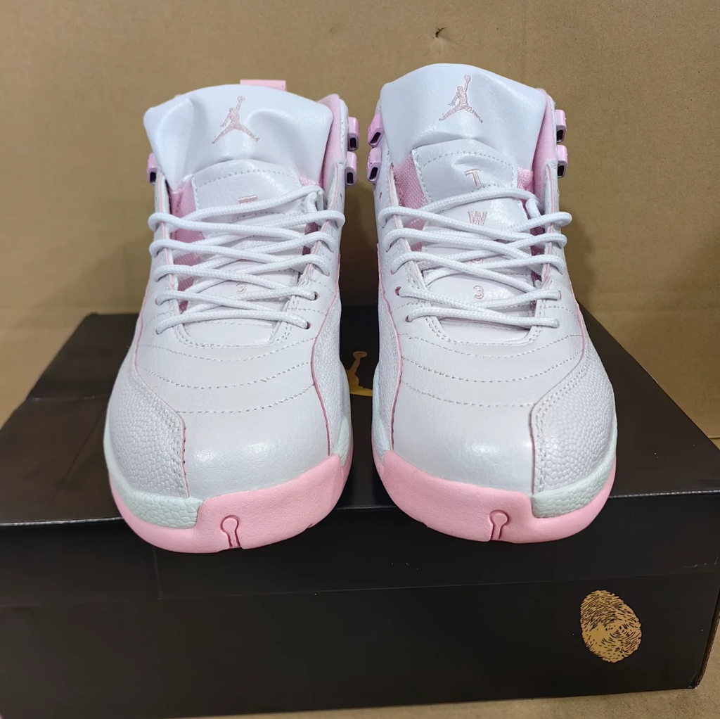 Air Jordan 12 White Pearl Pink Shoes Sneakers by Air Jordan