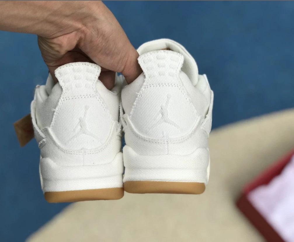 Air Jordan 4 Retro Levi’s White (Levi’s Tag) Shoes by Air Jordan