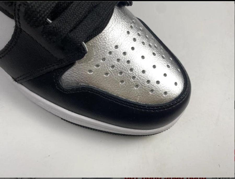 Air Jordan 1 High OG WMNS Silver Toe Shoes Sneakers by Air Jordan