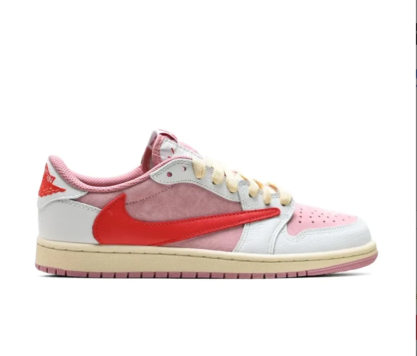 Travis Scott x AJ 1 Low OG Shy Pink Shoes Sneakers by Air Jordan