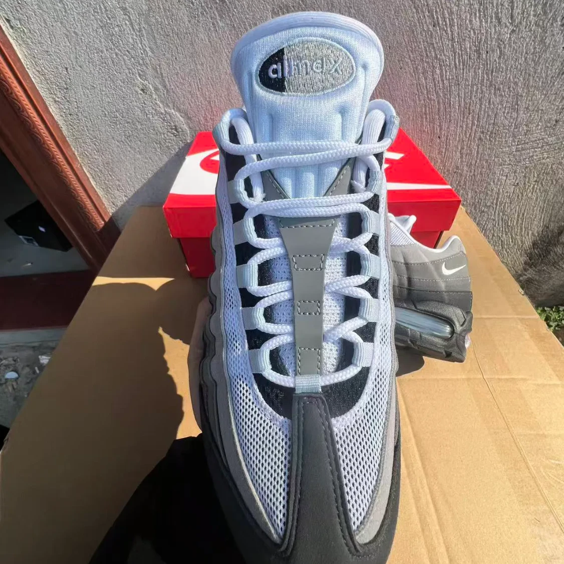 Air Jordan 95 OG Big Bubble Blue Tint Shoes Sneakers by Air Jordan