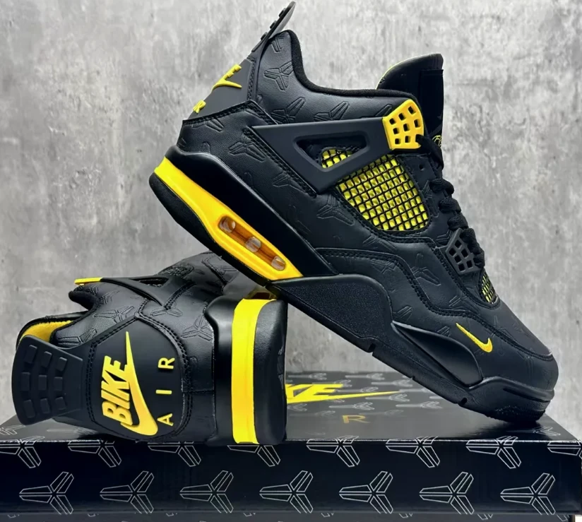 Nigel Sylvester x Kobe Bryant x Air Jordan 4 Thunder Shoes Sneakers by Air Jordan