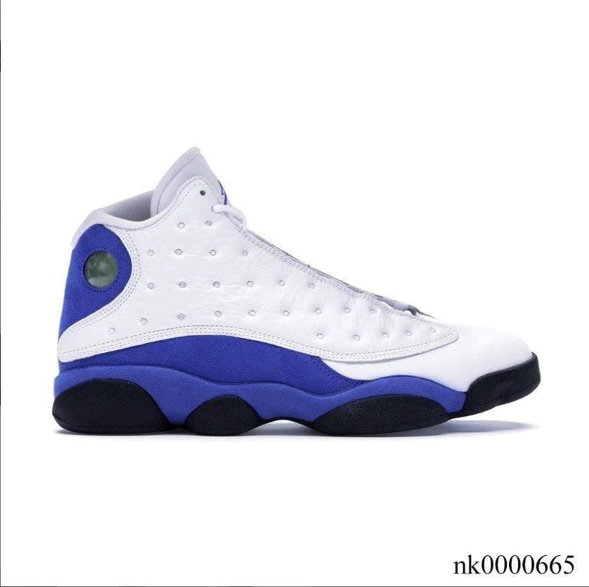 Air Jordan 13 Retro White Hyper Royal Black Shoes Sneakers by Air Jordan