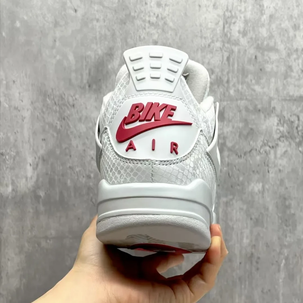 Nigel Sylvester x Air Jordan 4 White Grey Mamba Shoes Sneakers by Air Jordan