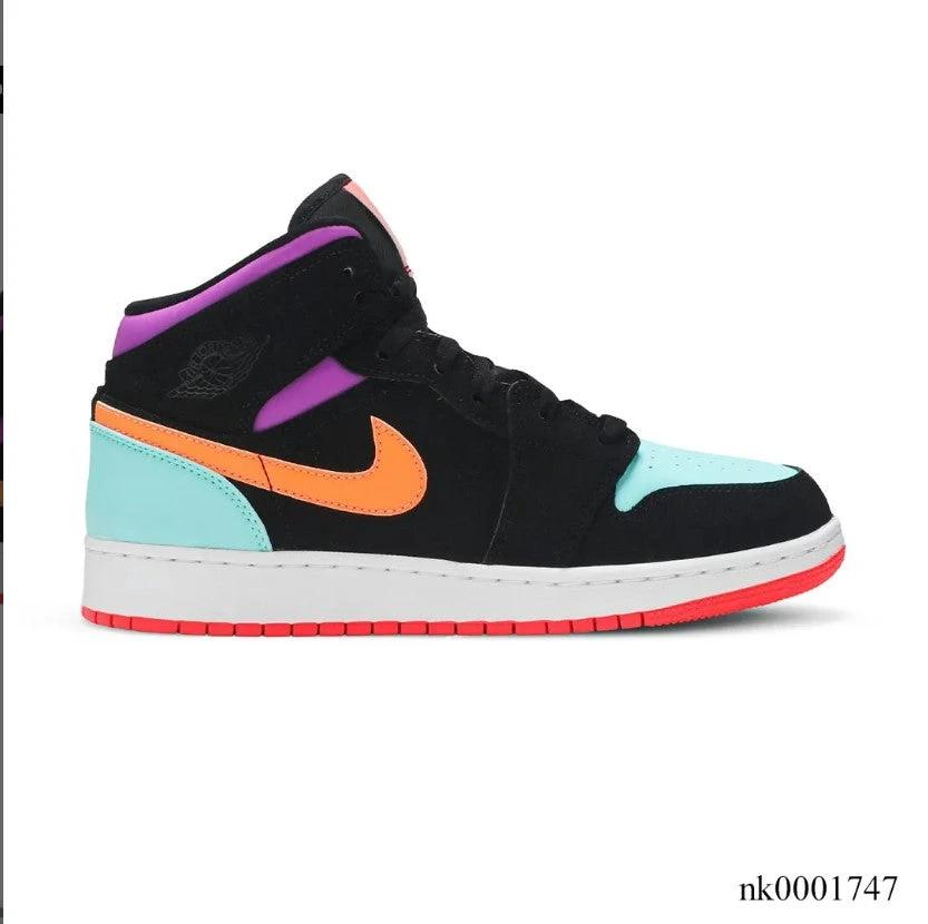 Air Jordan 1 Mid Multi-Color Shoes Sneakers by Air Jordan