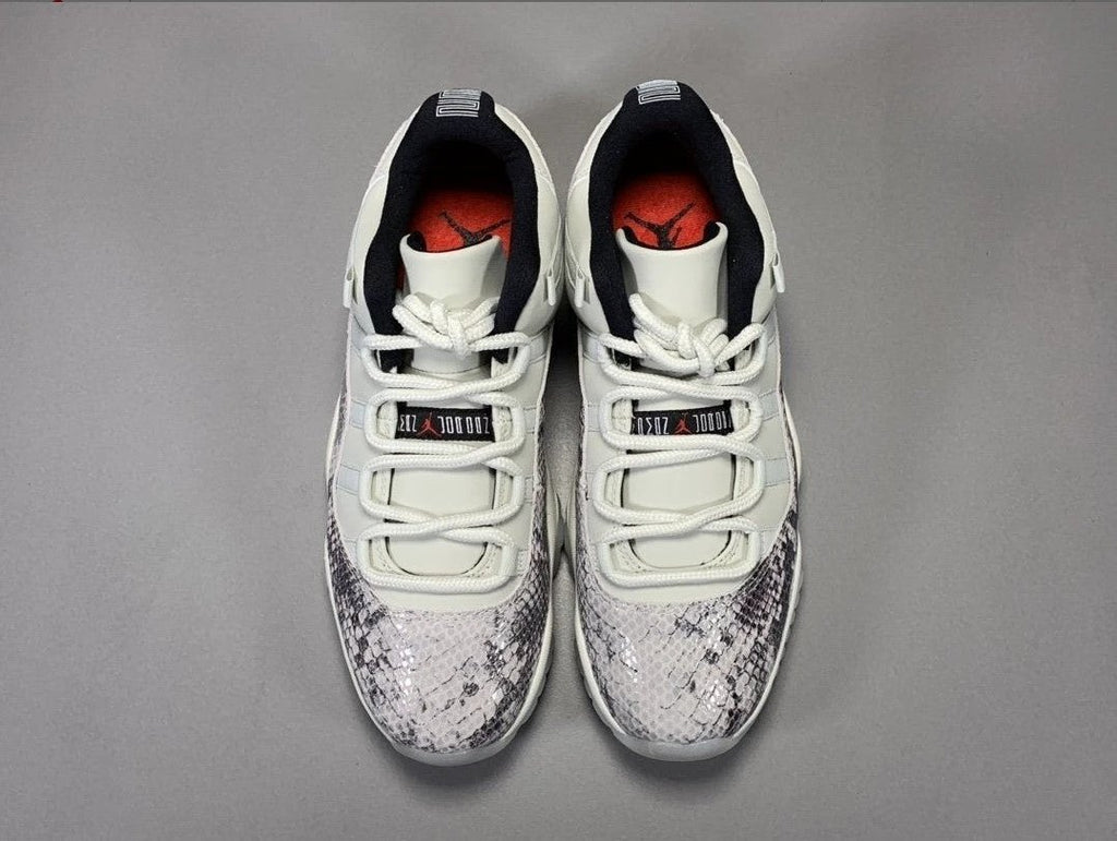 Air Jordan 11 Low Snake Light Bone Shoes Sneakers by Air Jordan