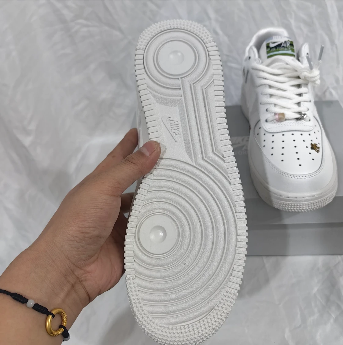 Air Force 1 Chenille Swoosh Year Of The Horse Shoes Sneaker by Air Jordan