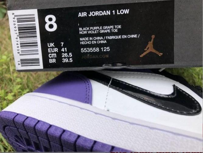 Air Jordan 1 Low Court Purple (GS) Shoes Sneakers by Air Jordan