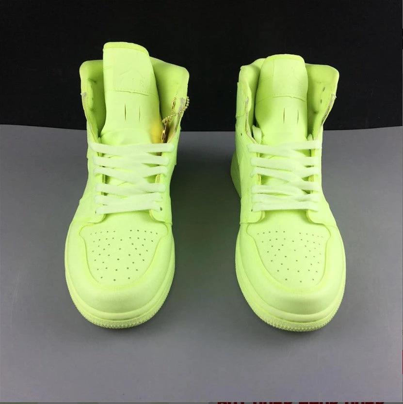Air Jordan 1 Retro High Barely Volt Shoes Sneakers by Air Jordan