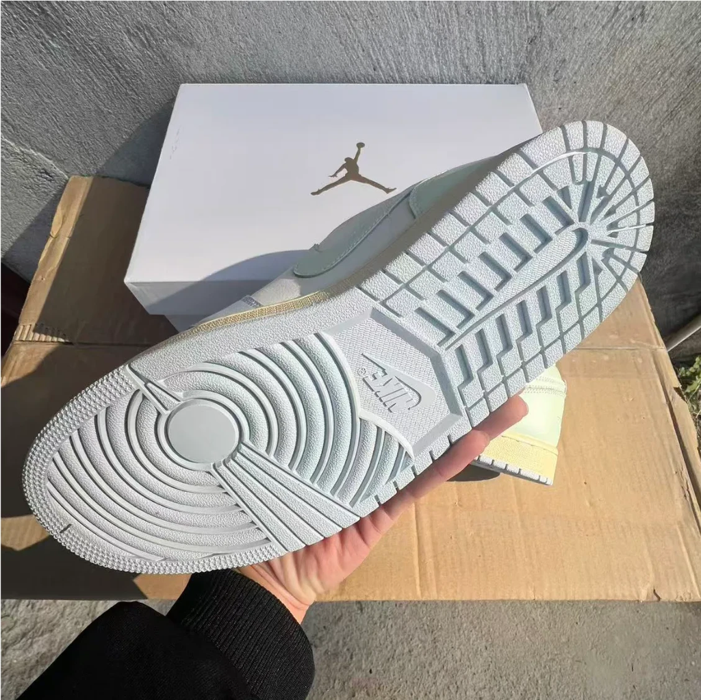 Air Jordan 1 Low Sail Aura Shoes Sneakers by Air Jordan
