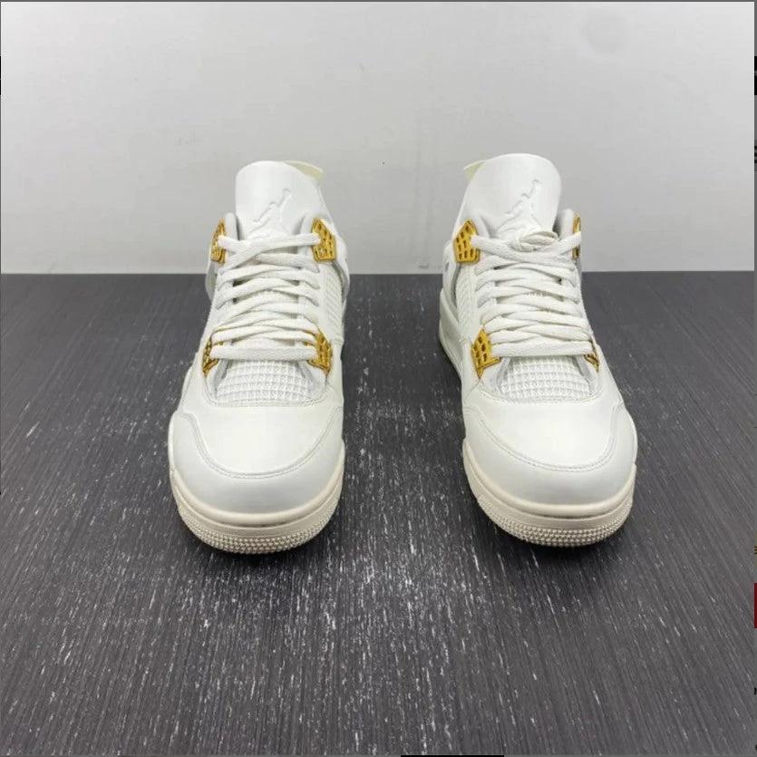 Air Jordan 4 Sail Metallic Gold Shoes Sneakers by Air Jordan