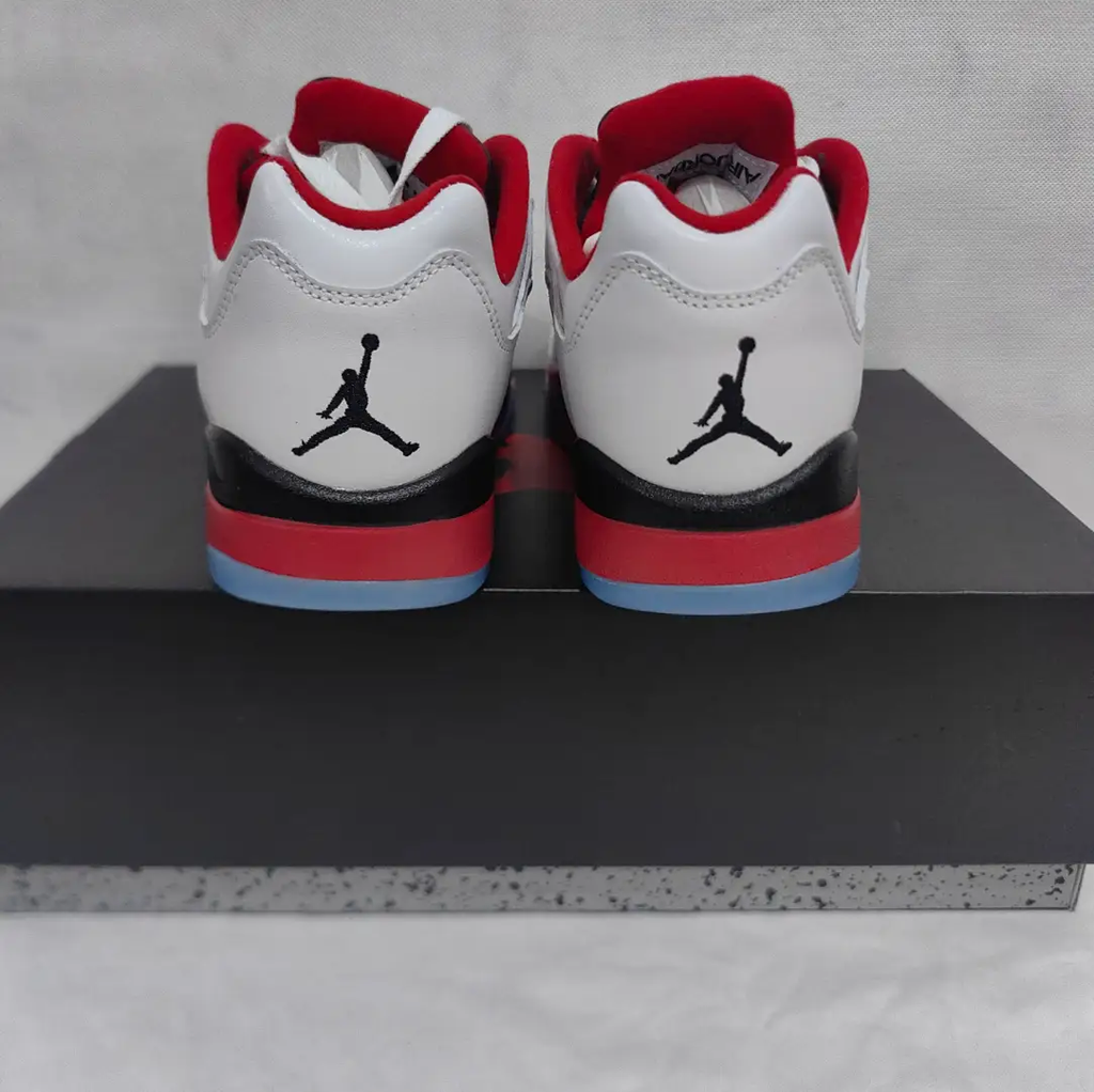 Air Jordan 5 Retro Low Fire Red Shoes Sneakers by Air Jordan