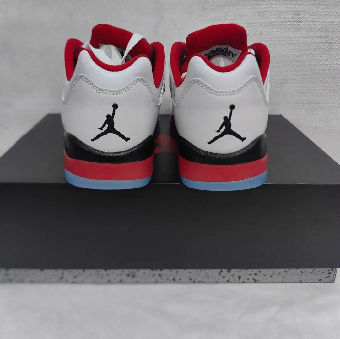 Air Jordan 5 Retro Low Fire Red Shoes Sneakers by Air Jordan