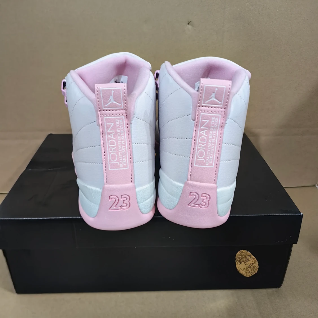 Air Jordan 12 White Pearl Pink Shoes Sneakers by Air Jordan