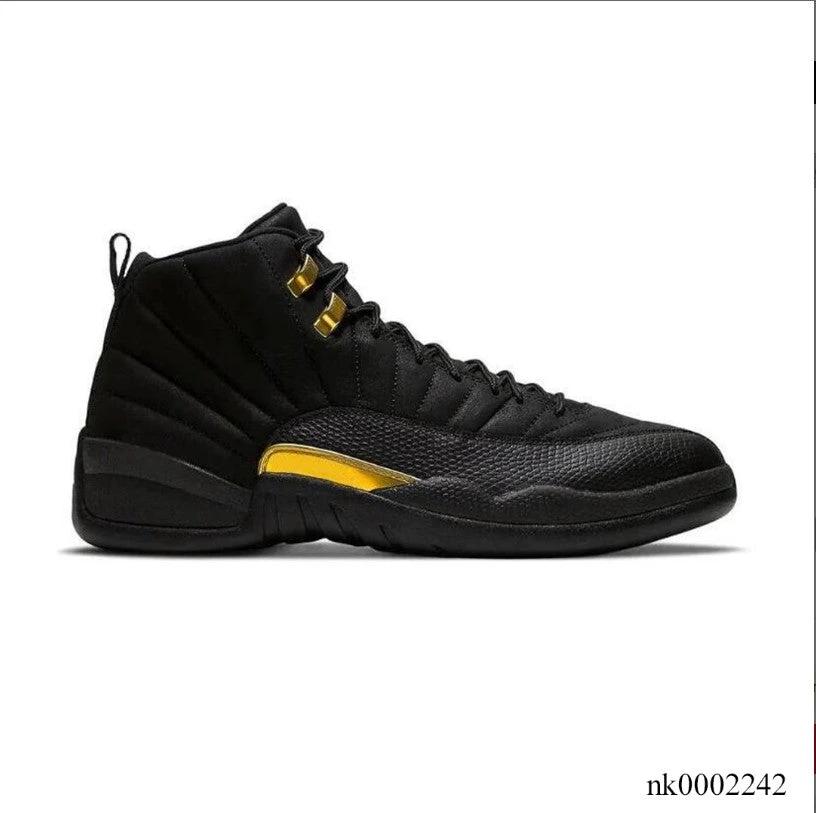Air Jordan 12 Black Taxi Shoes Sneakers by Air Jordan