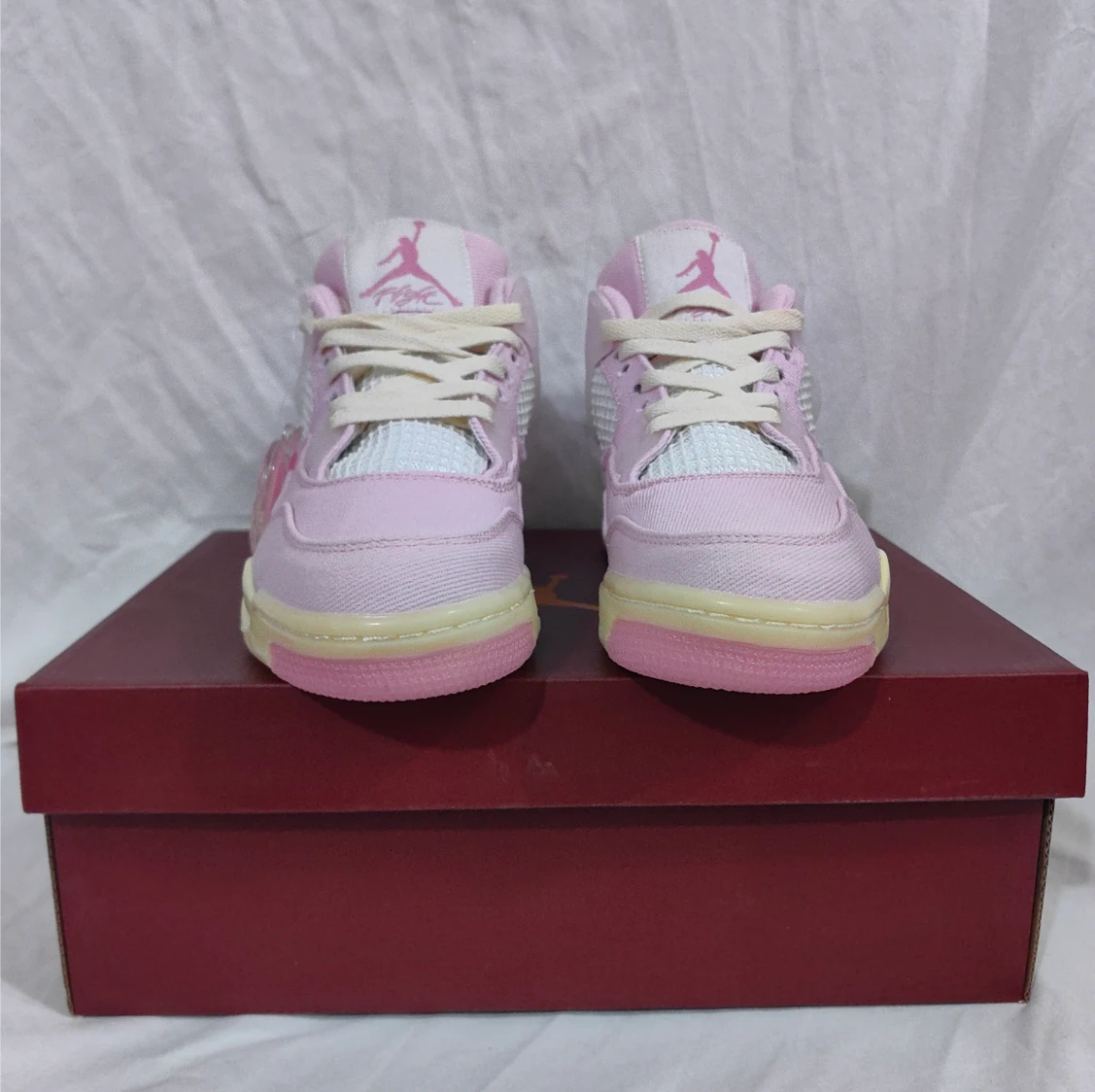 Air Jordan 4 Denim Iced Carmine Shoes Sneakers by Air Jordan