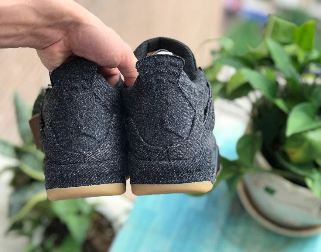 Air Jordan 4 Retro Levi’s Black (Levi’s Tag) Shoes Sneakers by Air Jordan