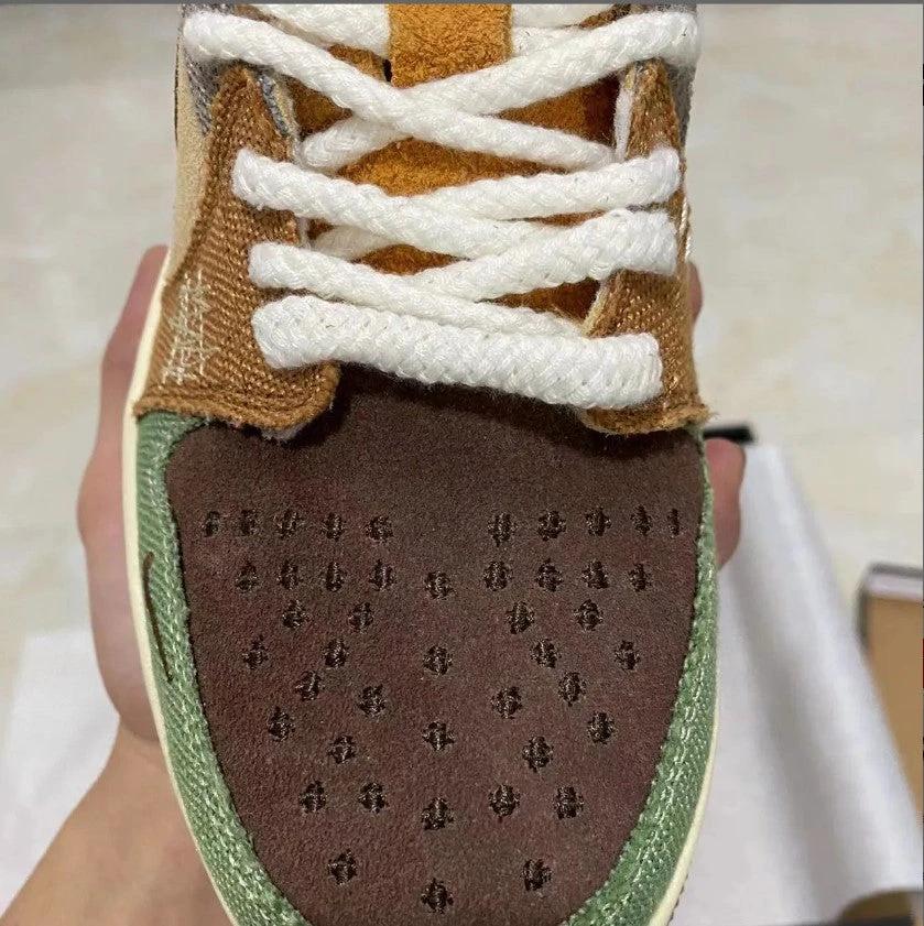 Zion Williamson x Air Jordan 1 Low OG Voodoo Shoes Sneakers by Air Jordan