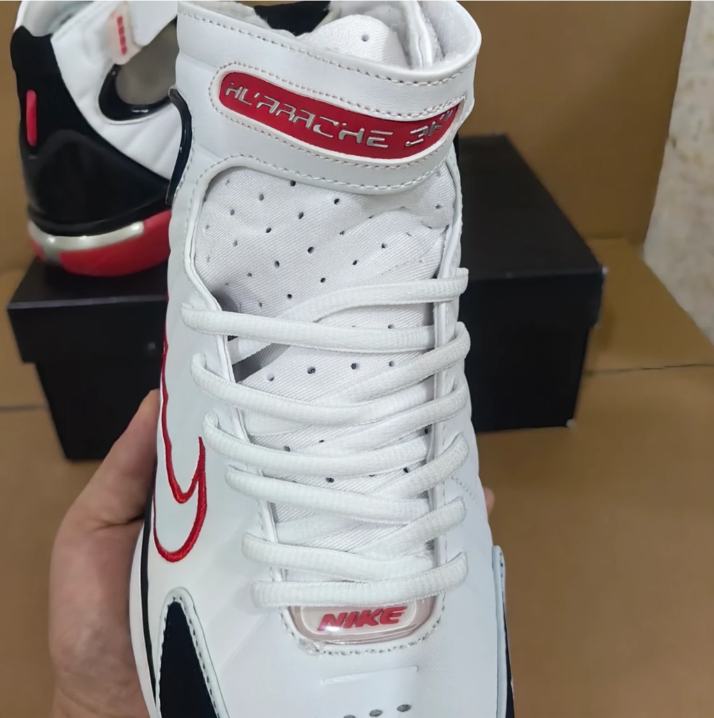 Air Zoom Huarache 2K4 White Varsity Red Shoes Sneakers by Air Jordan