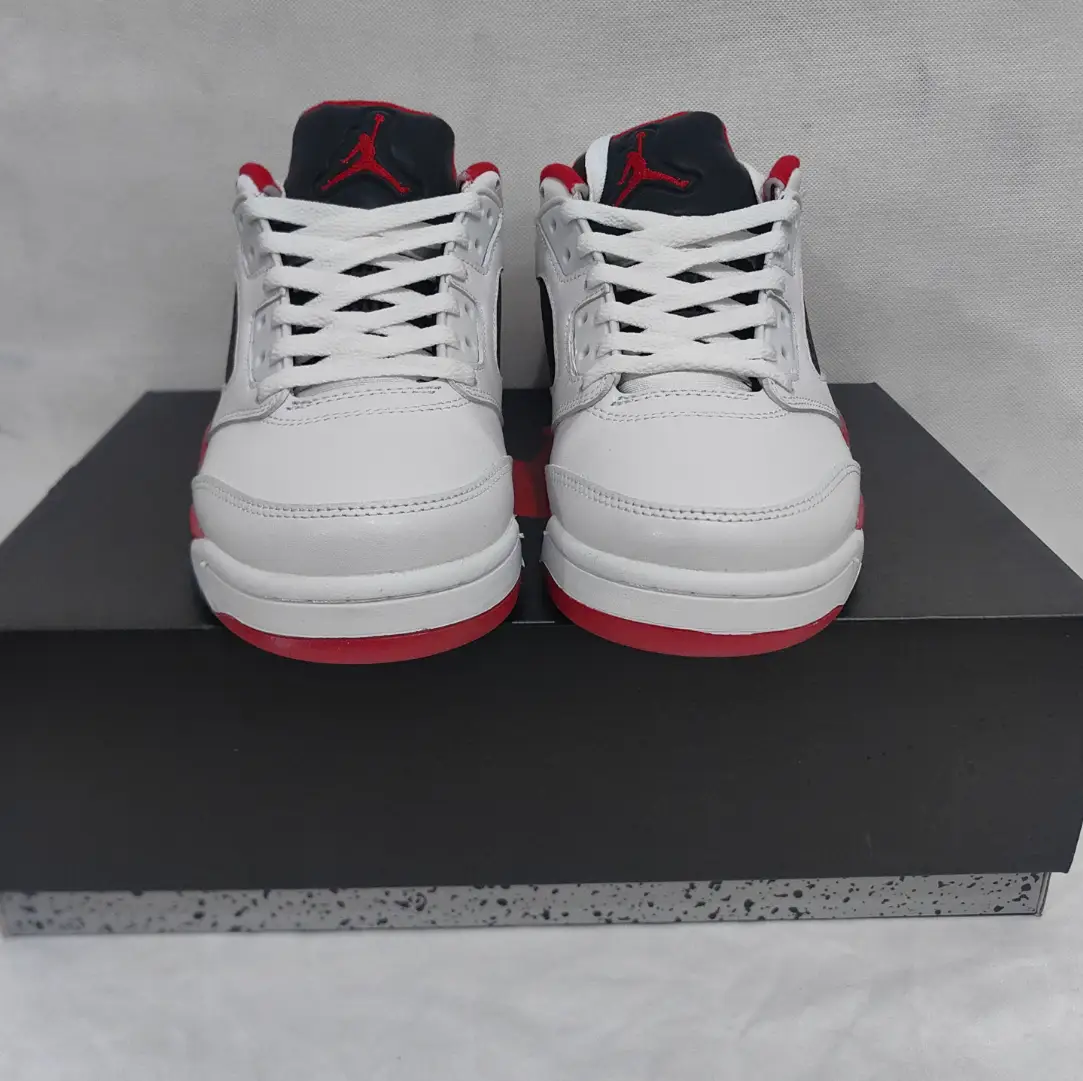 Air Jordan 5 Retro Low Fire Red Shoes Sneakers by Air Jordan