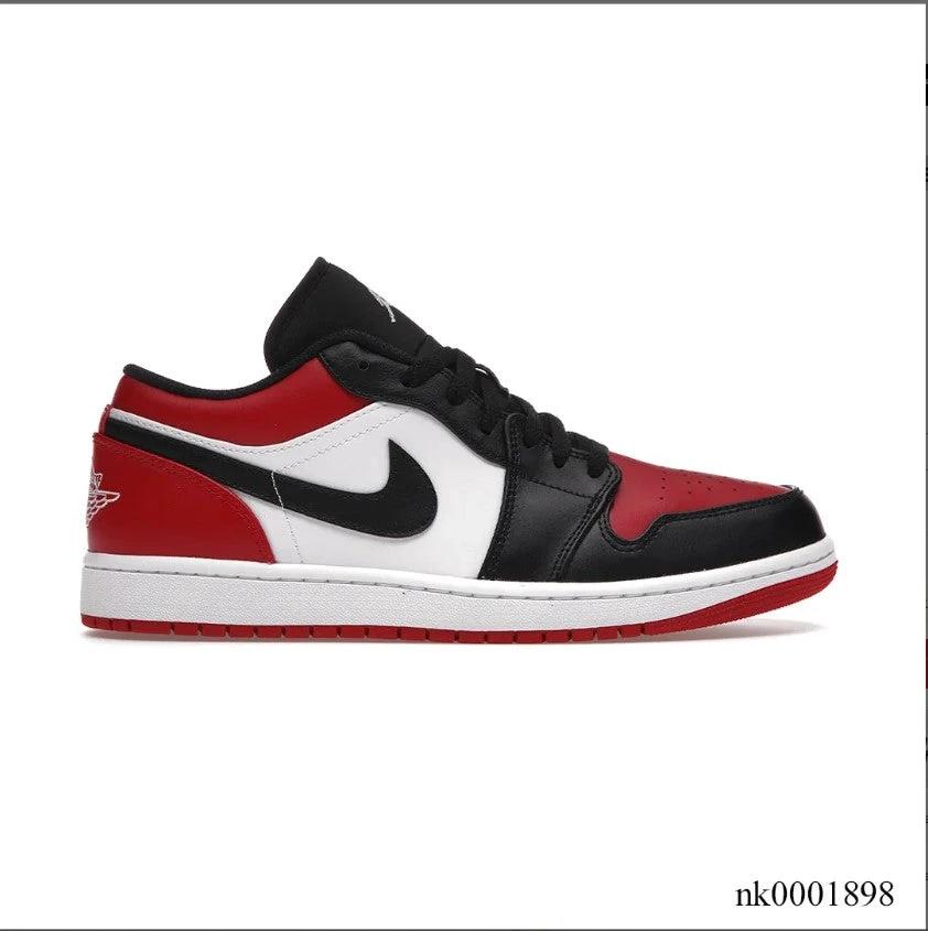Air Jordan 1 Low Bred Toe Shoes Sneakers by Air Jordan