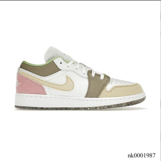 Air Jordan 1 Low Pastel Grind Vivid Green Shoes Sneakers by Air Jordan