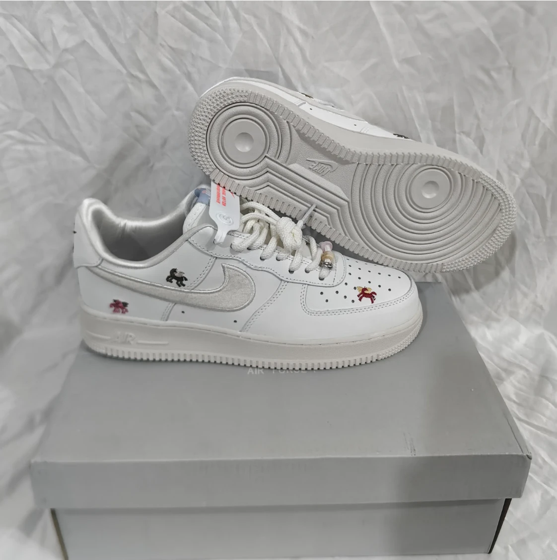Air Force 1 Chenille Swoosh Year Of The Horse Shoes Sneaker by Air Jordan
