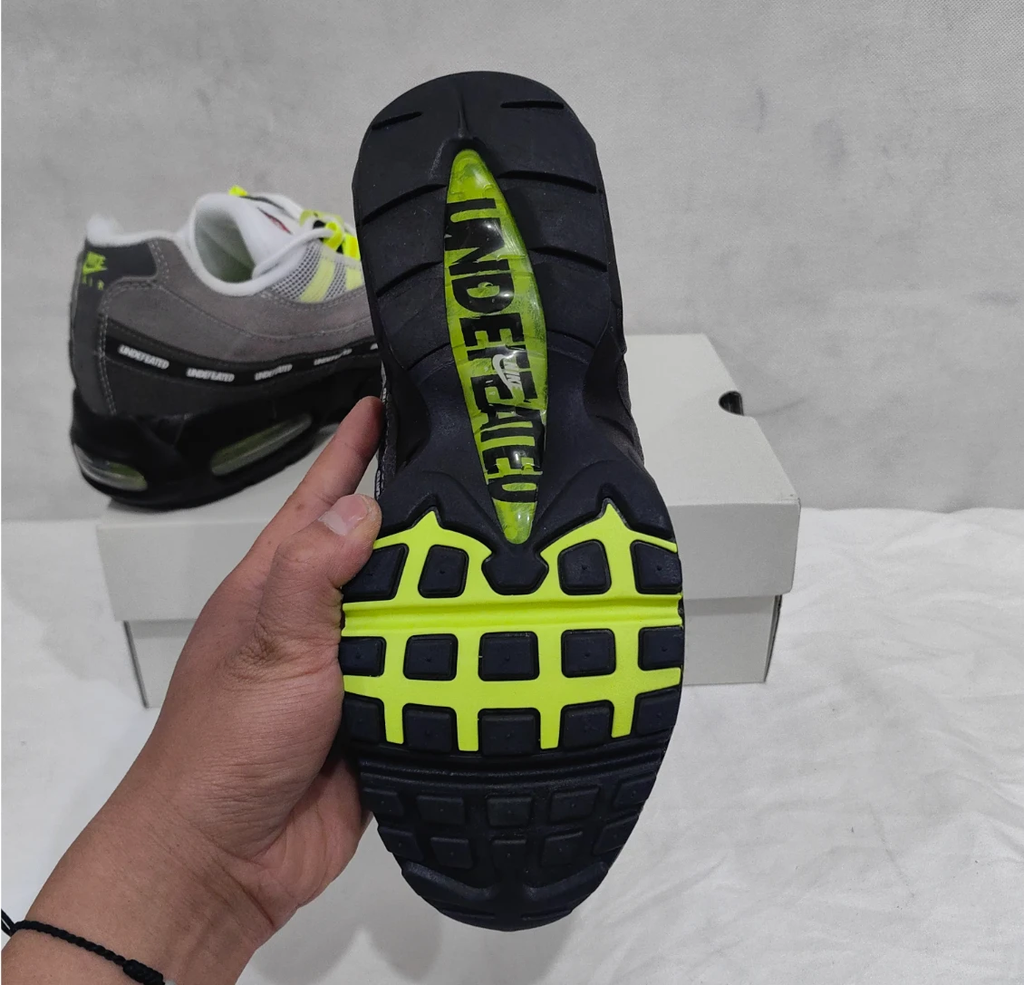Undefeated x AM 95 Geo NYC Neon Shoes Sneakers by Air Jordan