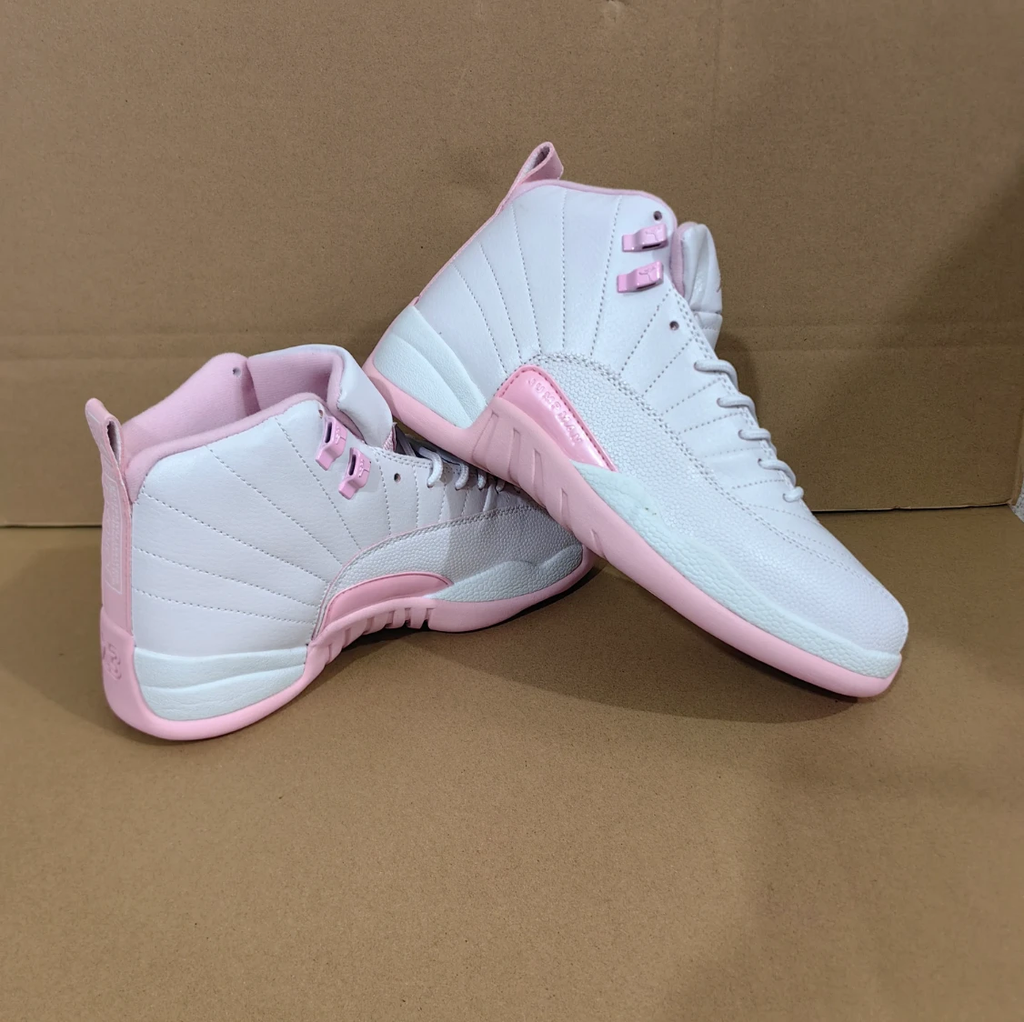 Air Jordan 12 White Pearl Pink Shoes Sneakers by Air Jordan