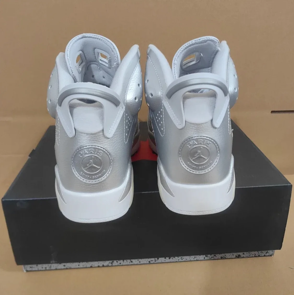 PSG x Air Jordan 6 Metallic Silver Shoes Sneaker by Air Jordan
