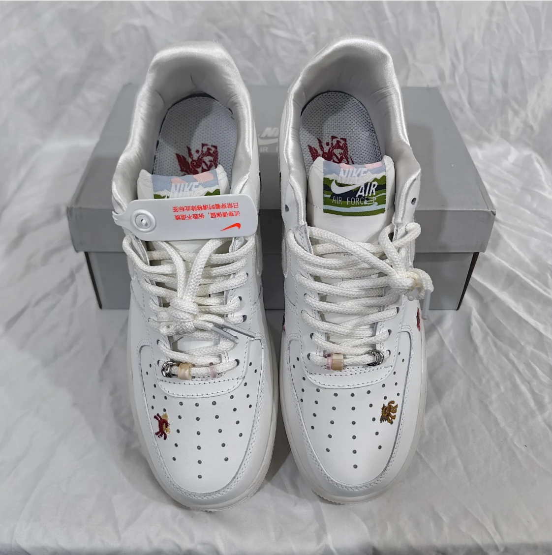 Air Force 1 Chenille Swoosh Year Of The Horse Shoes Sneaker by Air Jordan