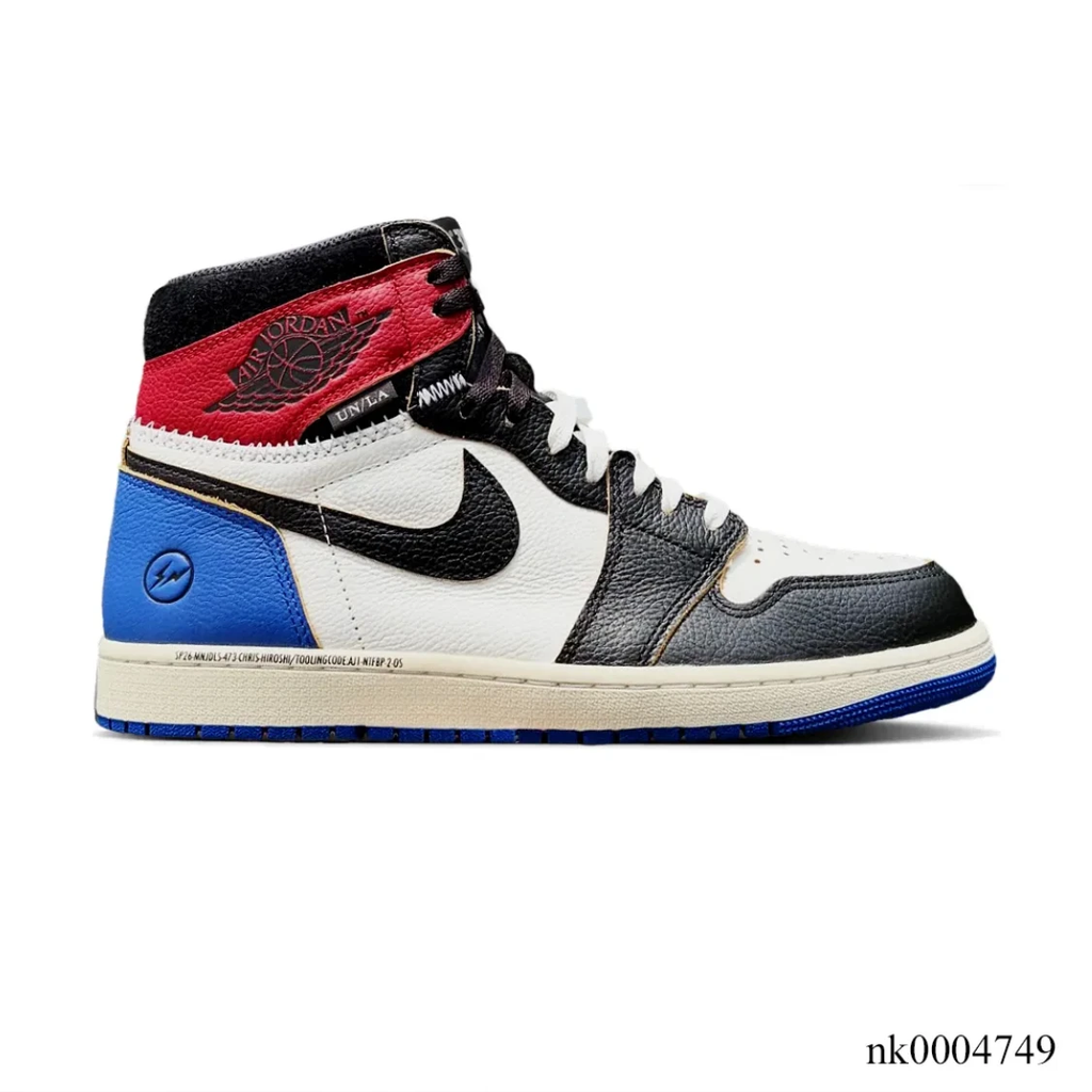Fragment x Union LA x Air Jordan 1 High OG Varsity Red Shoes Sneakers by Air Jordan