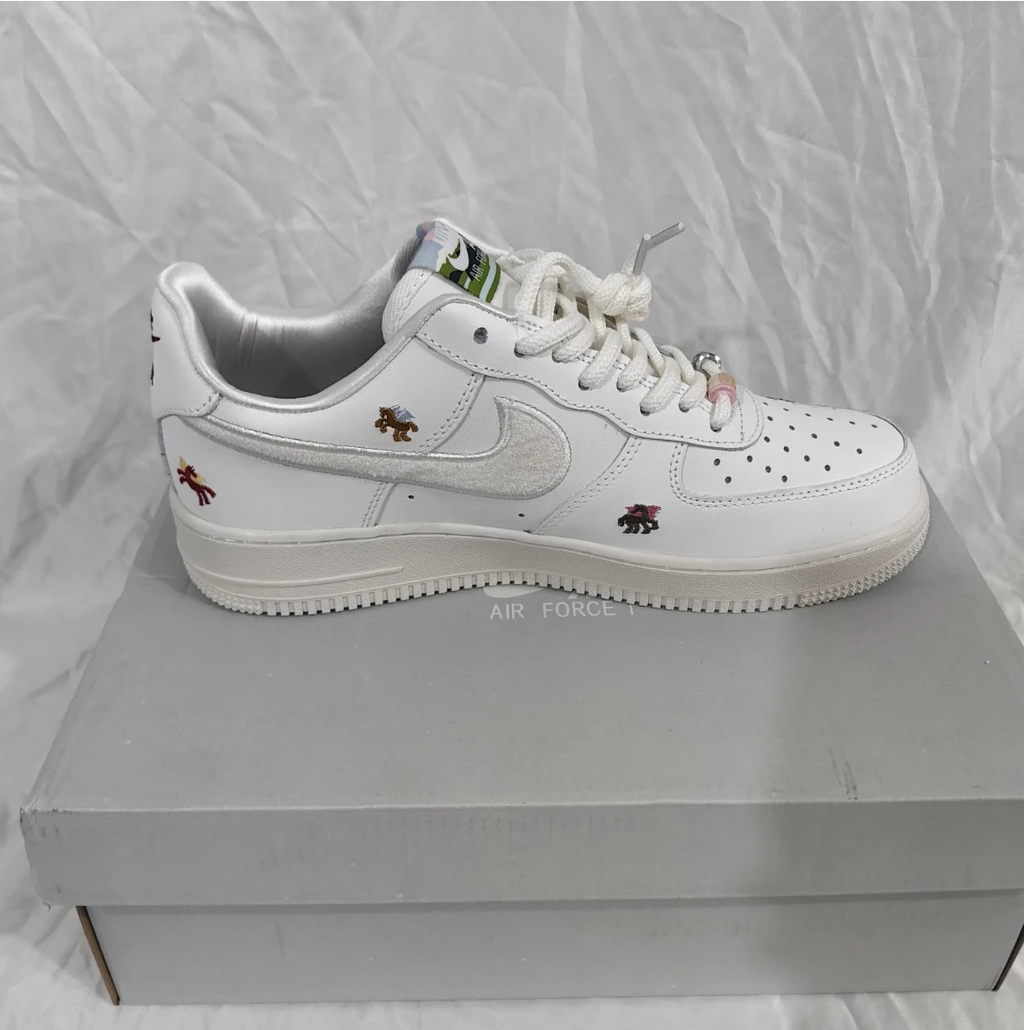 Air Force 1 Chenille Swoosh Year Of The Horse Shoes Sneaker by Air Jordan