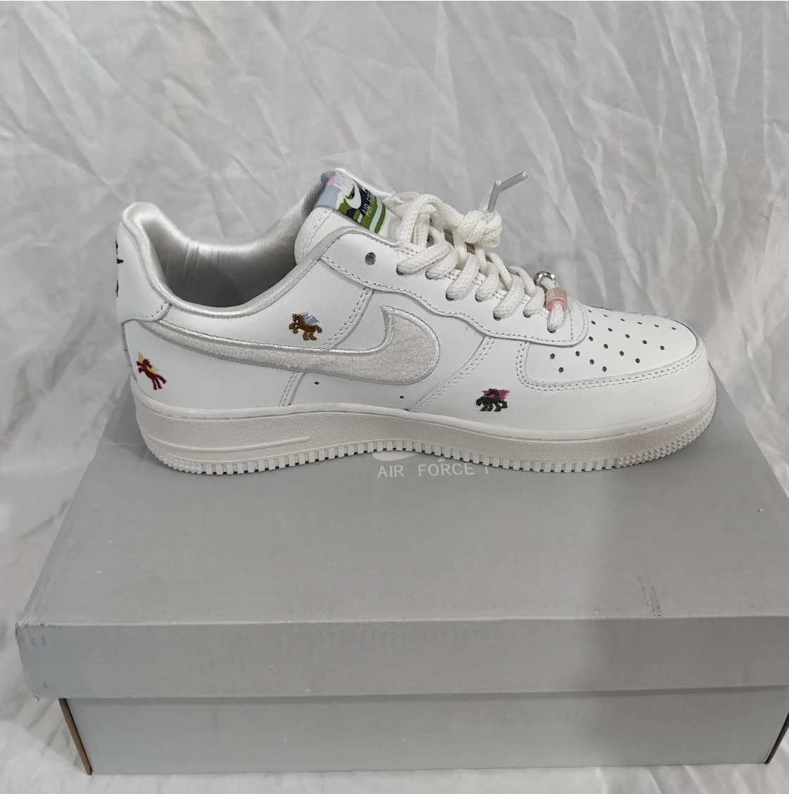 Air Force 1 Chenille Swoosh Year Of The Horse Shoes Sneaker by Air Jordan
