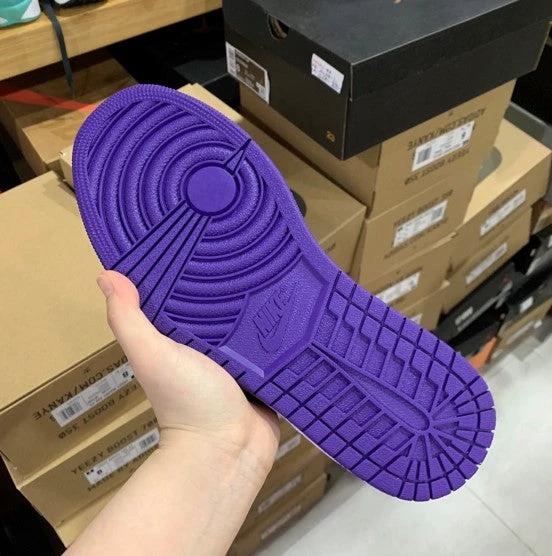 Air Jordan 1 Low Black Purple Toe Grape by Air Jordan