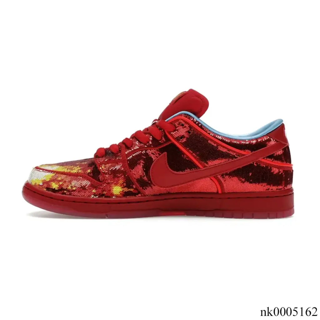 SB Dunk Low The Wizard of Oz Ruby Red Slipper (Golden Ticket) Shoes Sneakers by Air Jordan