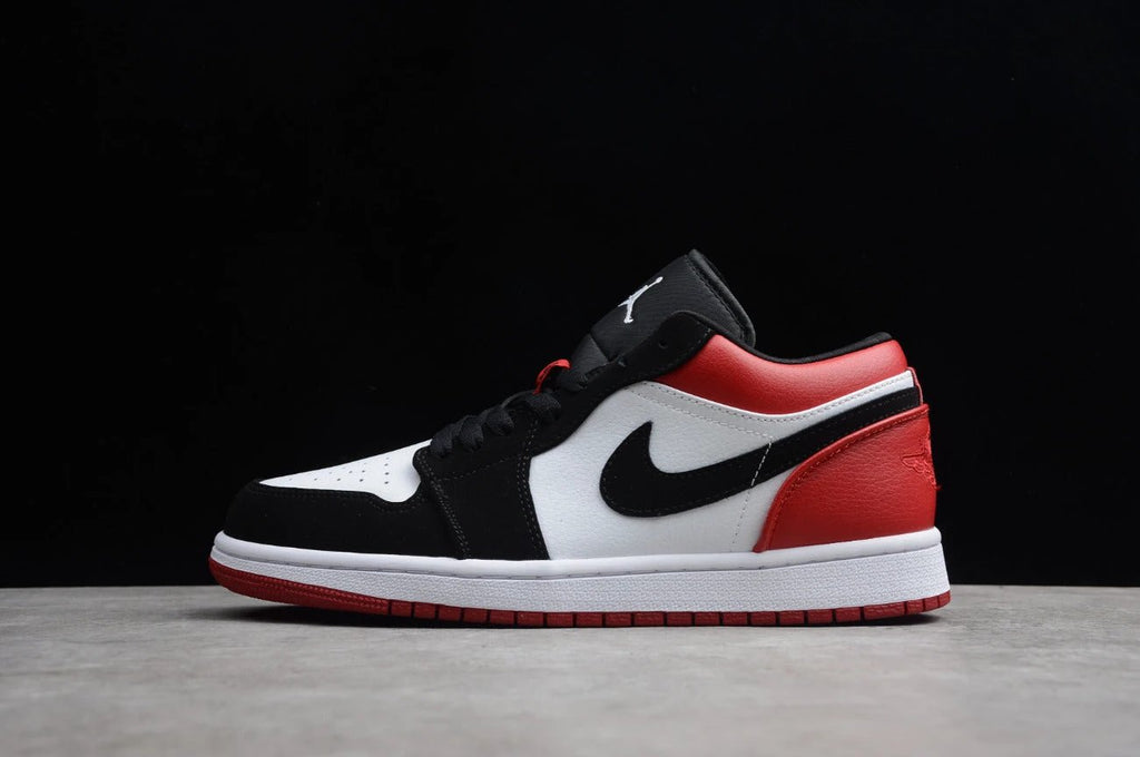 Air Jordan 1 Low Black And White Red by Air Jordan