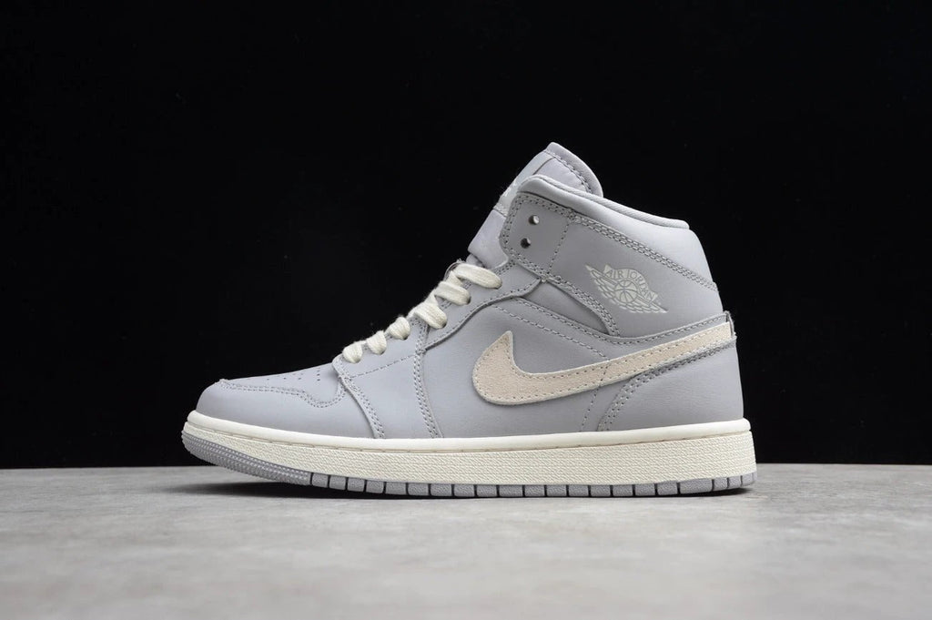 Air Jordan 1 Mid 'Grey Light Bone' by Air Jordan