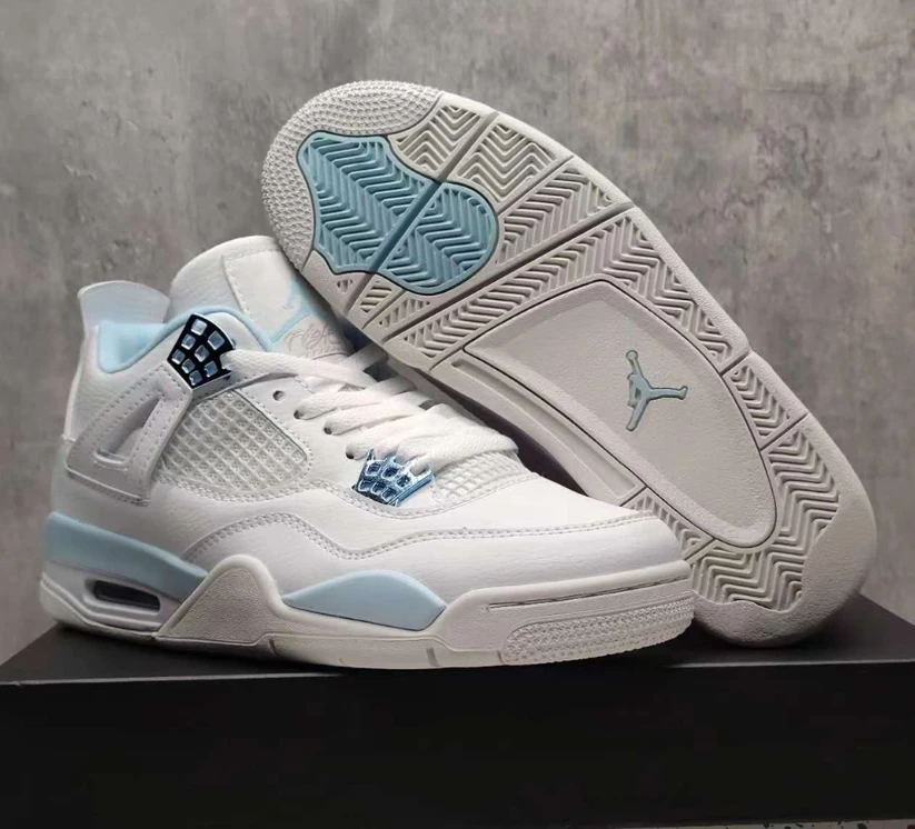 Air Jordan 4 Aluminum Shoes Sneakers by Air Jordan