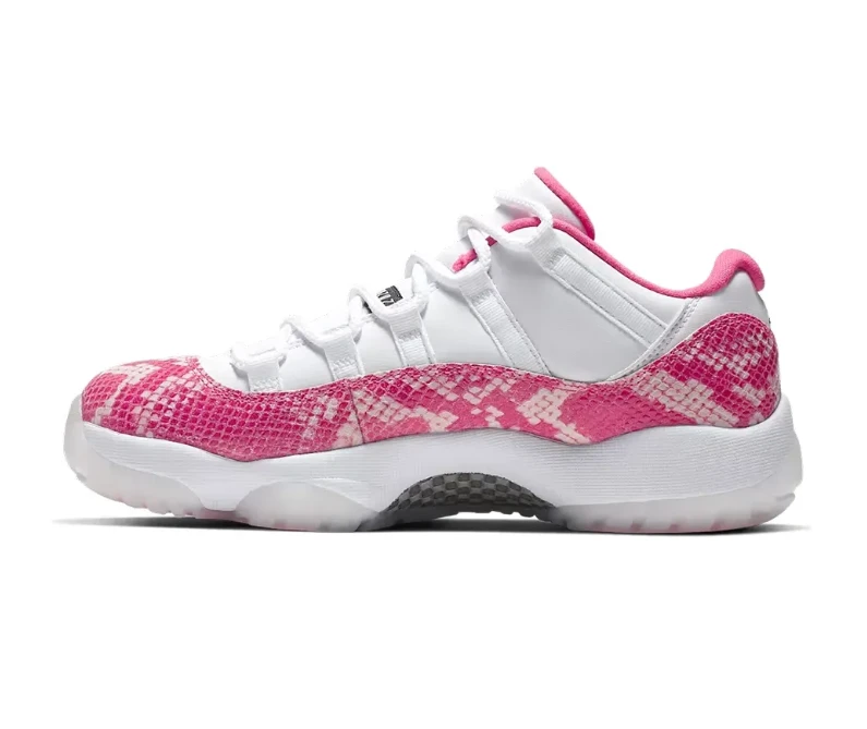 AJ 11 Low Pink Snakeskin Shoes Sneakers by Air Jordan