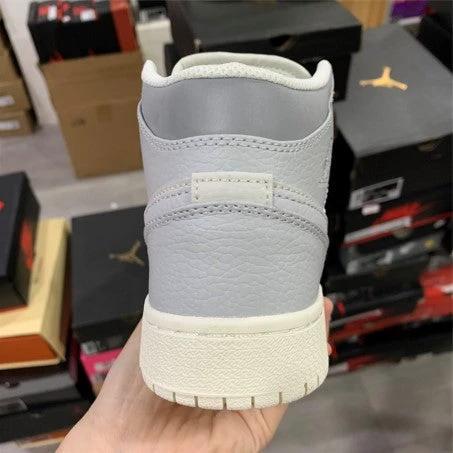 Air Jordan 1 Mid Haze Blue Silver White Grey by Air Jordan