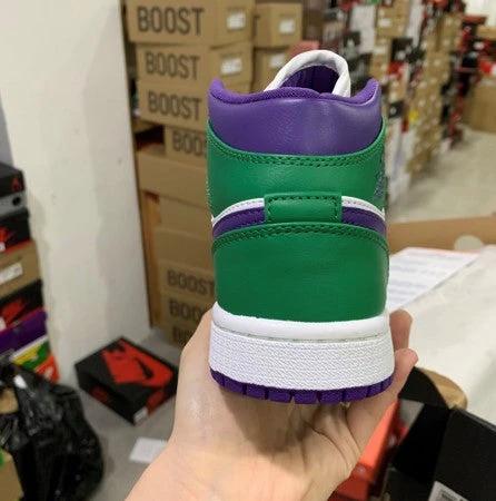 Air Jordan 1 Mid Hulk White Purple Green by Air Jordan
