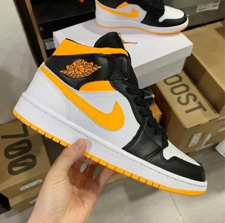 Air Jordan 1 Mid Black And Yellow by Air Jordan