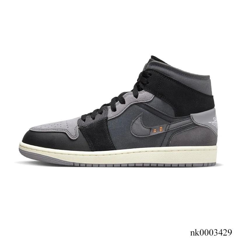 Air Jordan 1 Mid Craft Inside Out Black Shoes Sneakers by Air Jordan