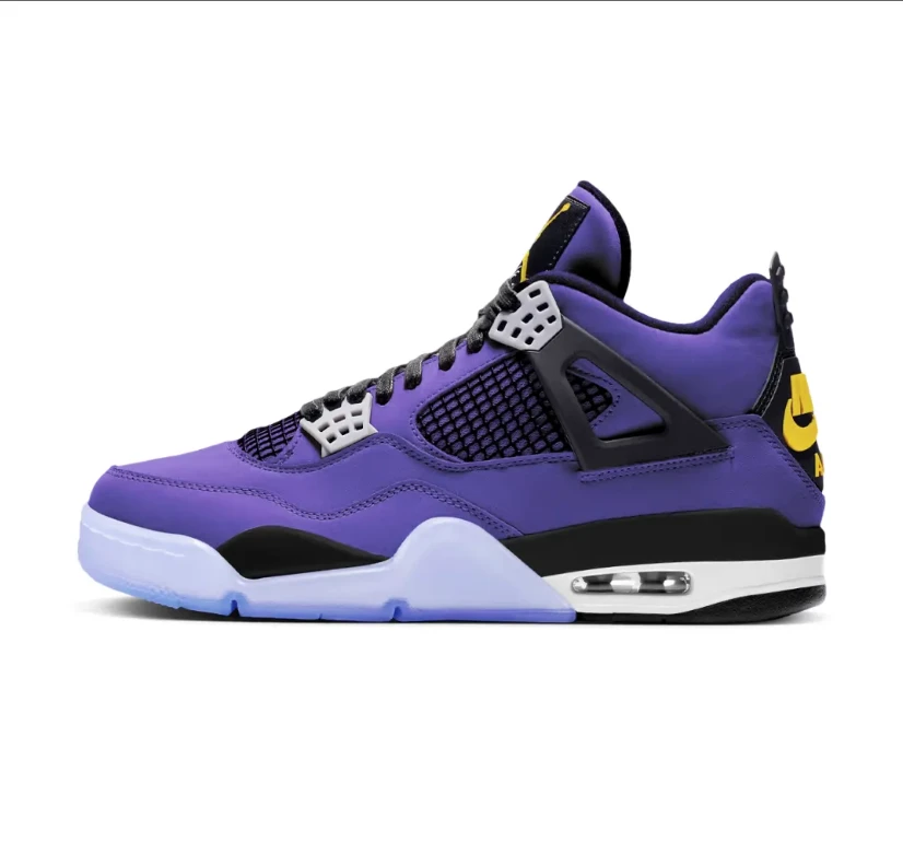 Air Jordan 4 Lakers Shoes Sneakers by Air Jordan