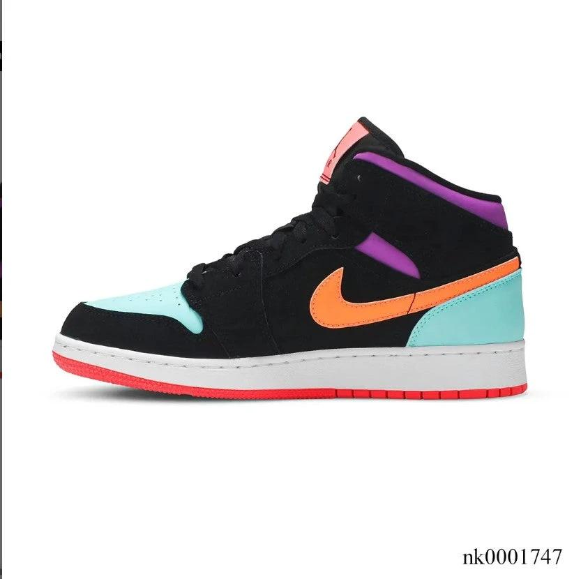 Air Jordan 1 Mid Multi-Color Shoes Sneakers by Air Jordan